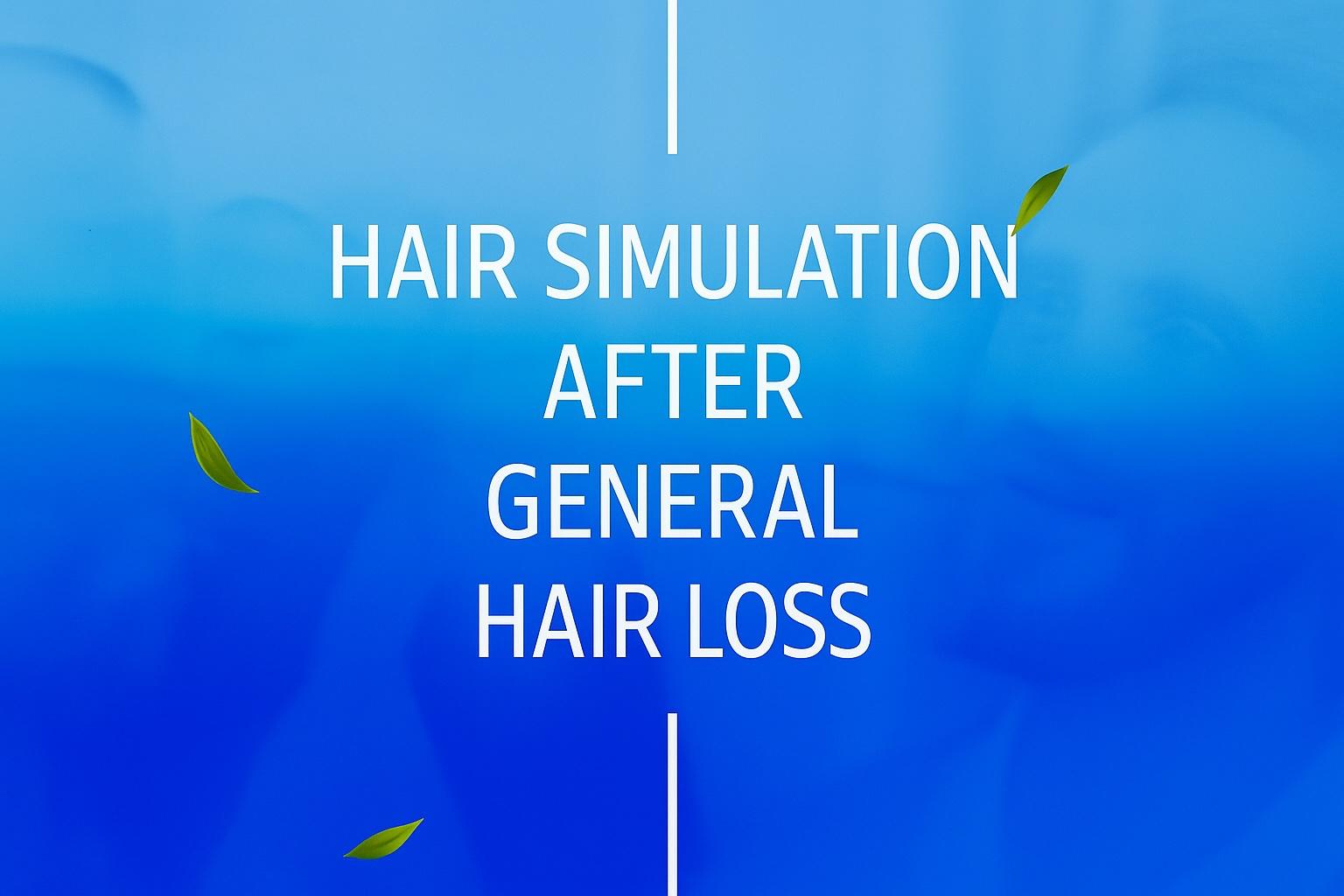 Hair Simulation After Hair Loss